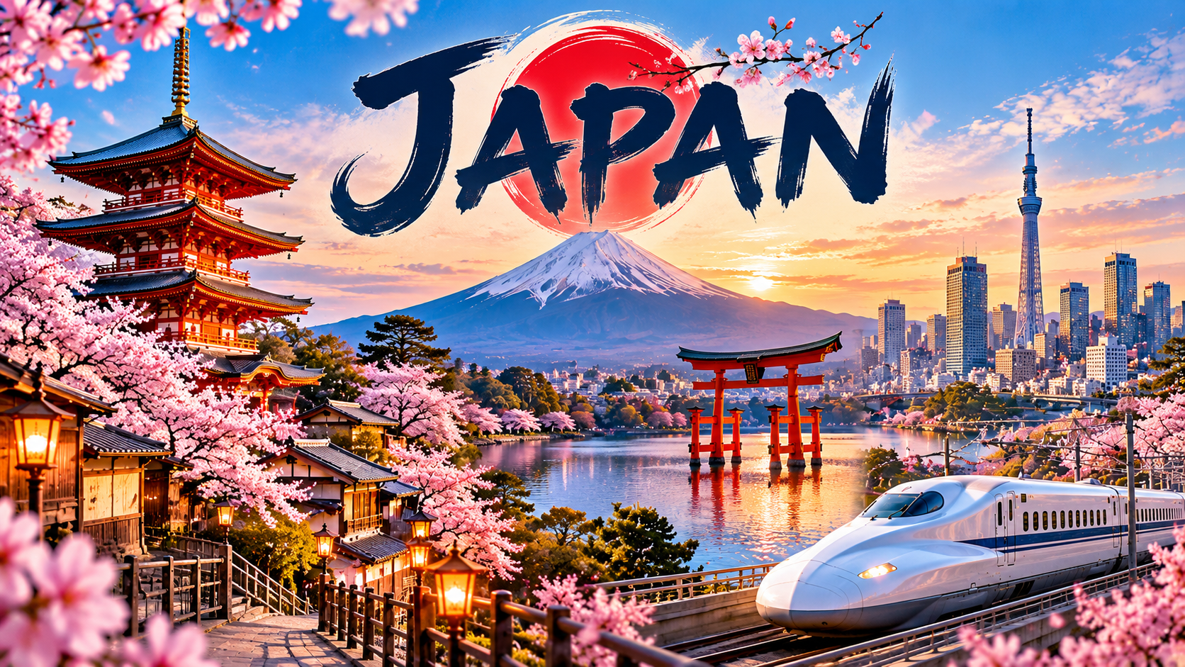 Beautiful Japanese travel destination